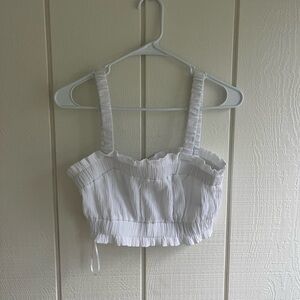 H&M Textured White Top